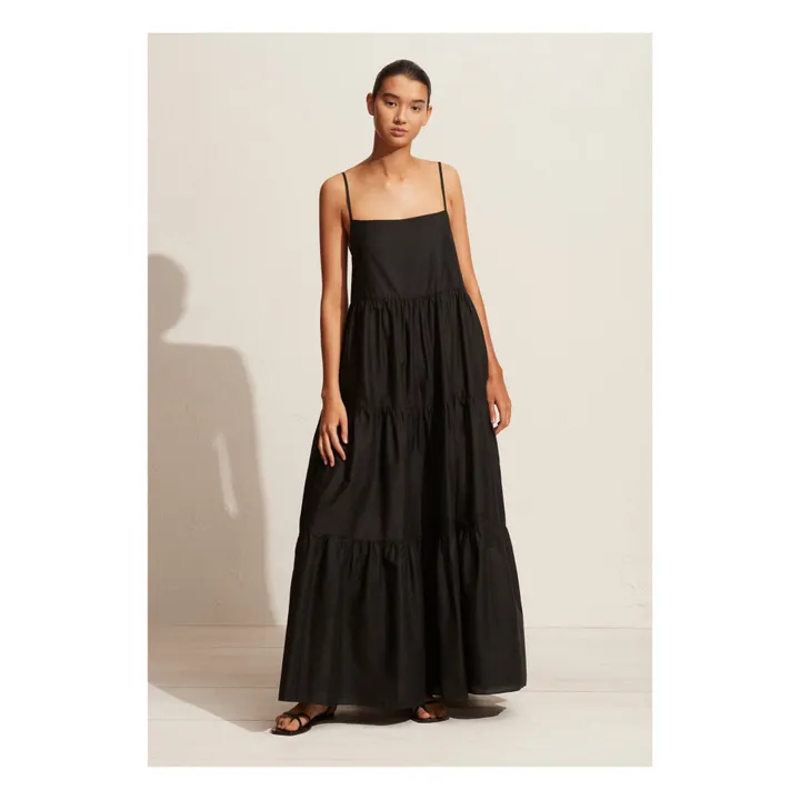 Matteau Robe Tiered Low Back | Noir