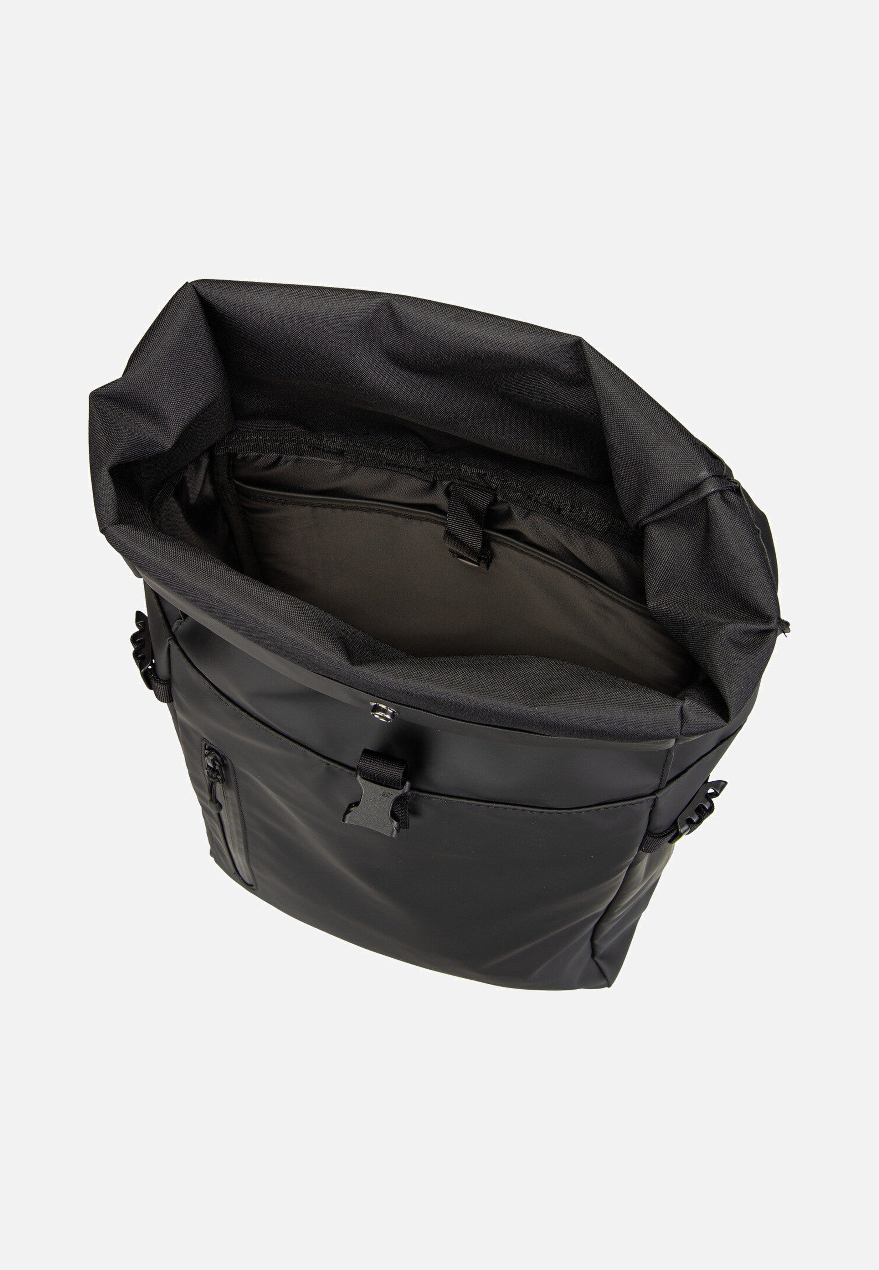 Stream Slim Rolltop M Black - Rucksack
