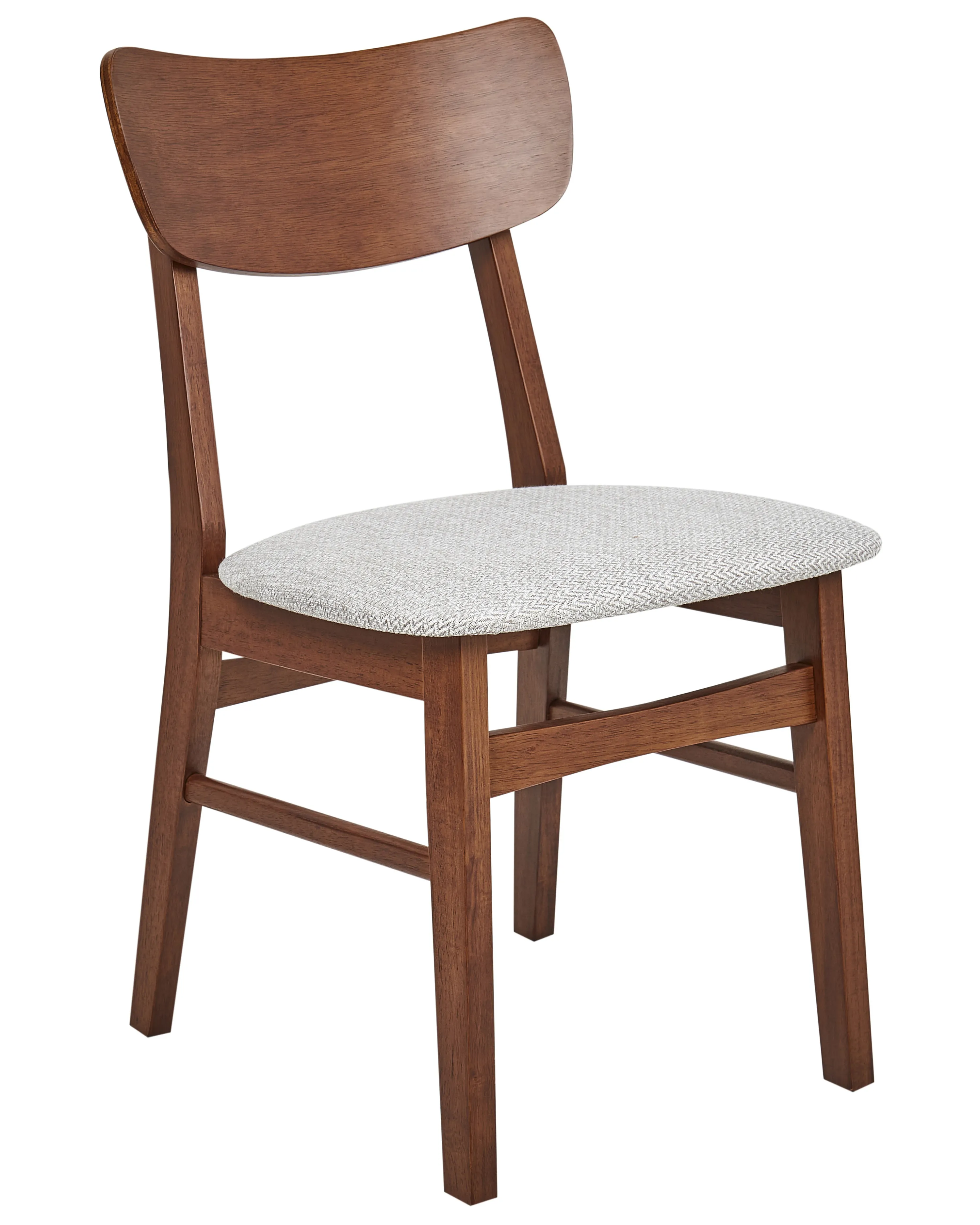 Set van 2 eetkamerstoelen ANOKA Hout Bruin/grijs