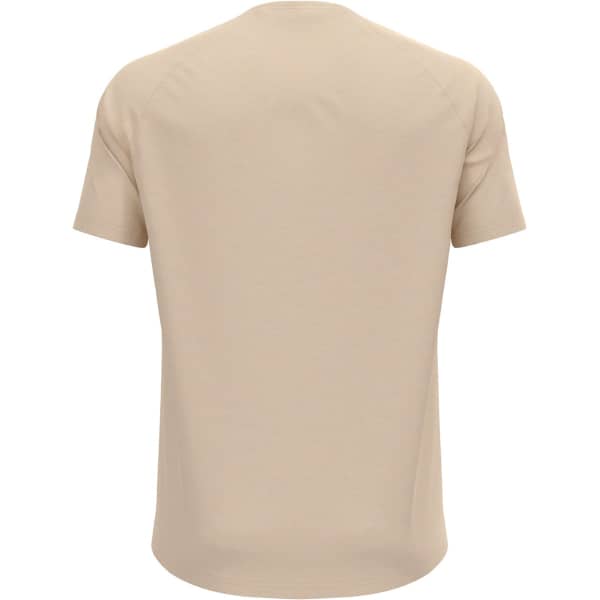 T-shirt randonnée ODLO ASCENT PW 130 TOPOGRAPHY CREW NECK S/S SILVER CLOUD MELANGE