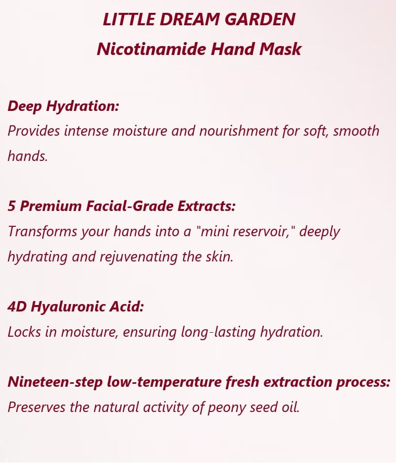 LITTLE DREAM GARDEN - Nicotinamide Handmasker - 1st