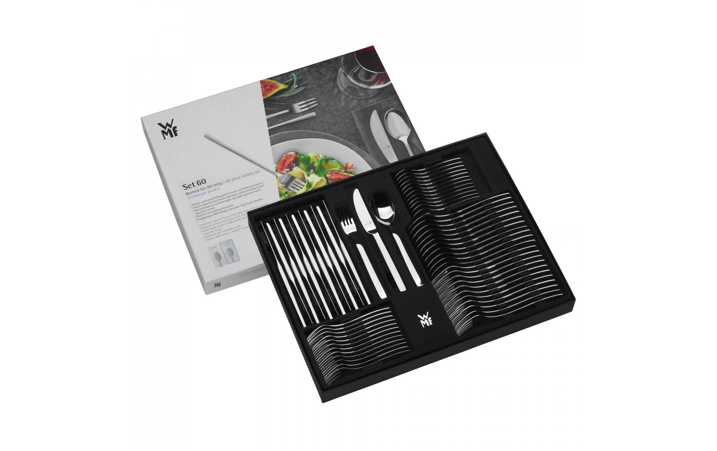 Besteck-Set Alteo 60-teilig, Silber<br>Besteck-Set