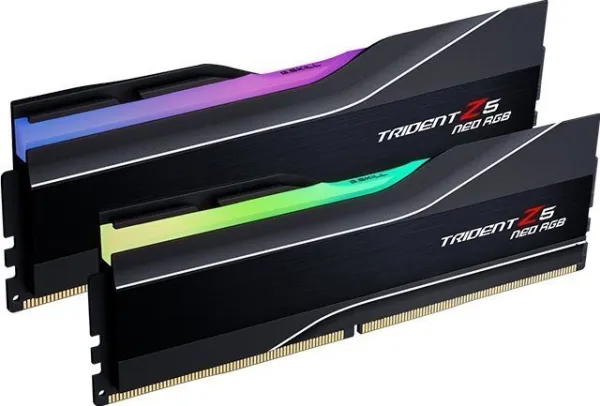 G.Skill Trident Z5 Neo RGB - DDR5 - sæt - 32 GB: 2 x 16 GB - DIMM 288-PIN - 6000 MT/s / PC5-48000 - CL30 - 1.35 V - ikke bufferet - ikke-ECC - mat sort