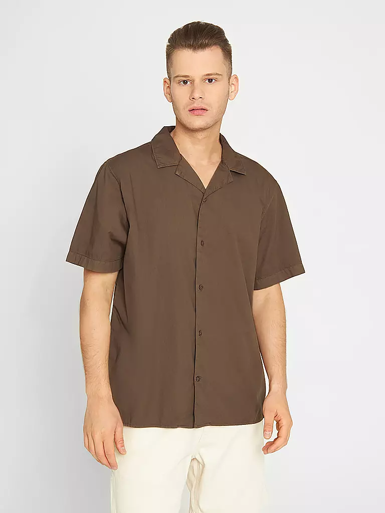 KNOWLEDGE COTTON APPAREL Hemd braun