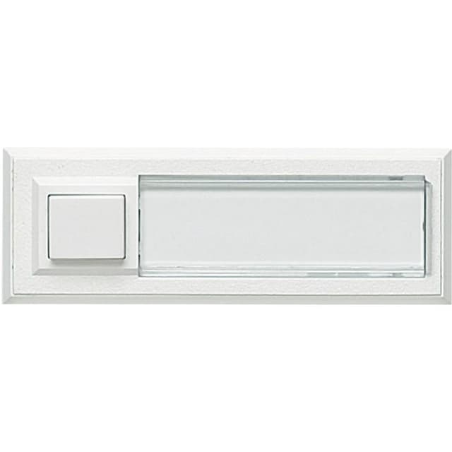 Grothe 51015 Ringeklokke med navneskilt Enkel Hvid 12