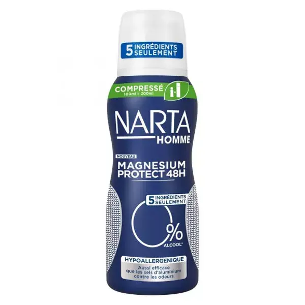 Desodorante hipoalergênico Narta Men Magnesium Protect 48h 100ml