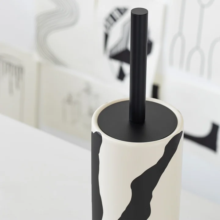 Mette Ditmer - Icon Toilettenbürste, off-white / schwarz