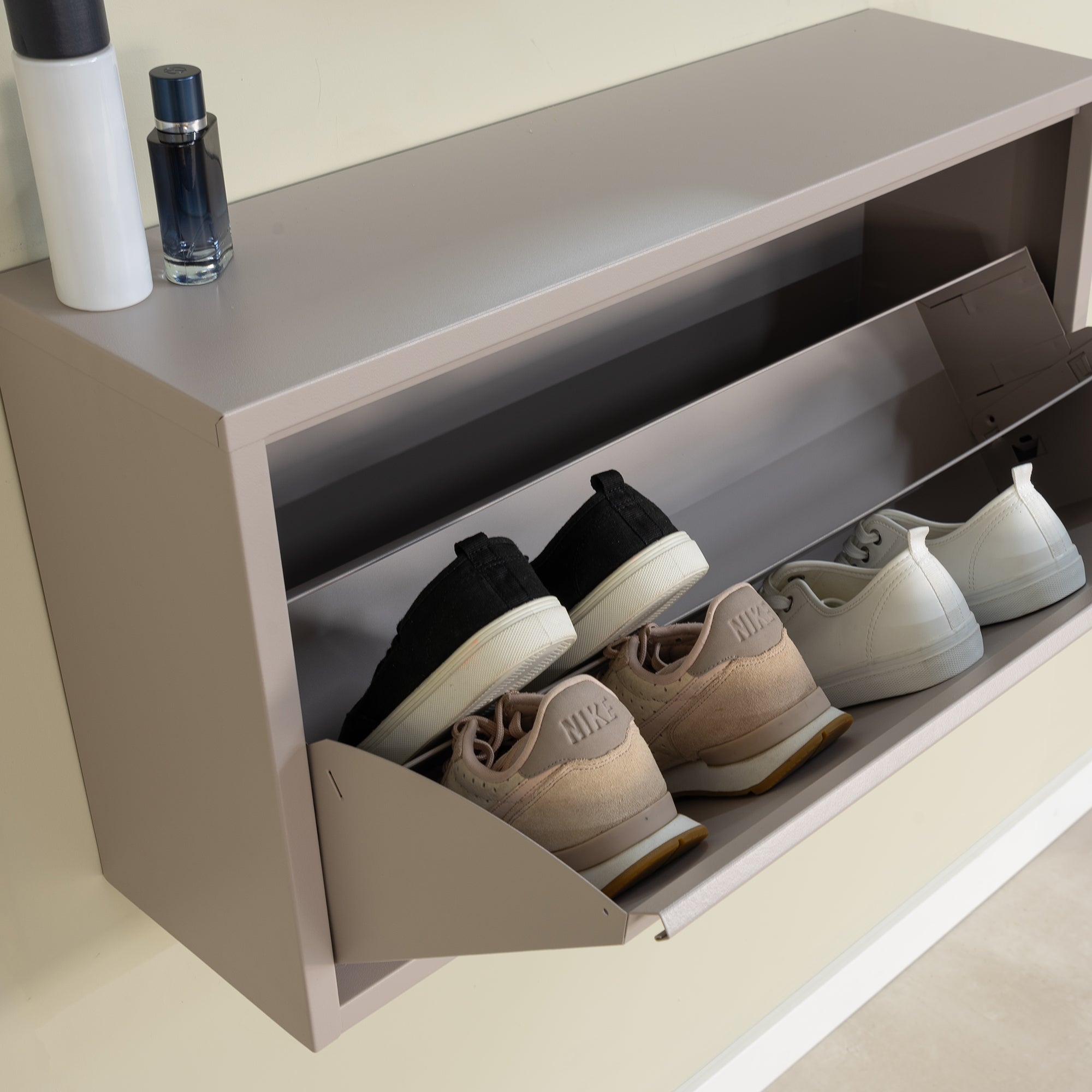 Spinder Design Billy 1 Maxi Schoenenkast - Silky Taupe