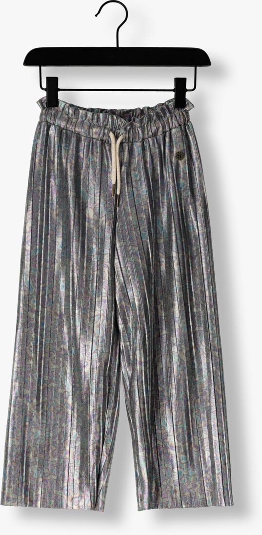 LIKE FLO metallic like flo pantalon metallic plisse pants