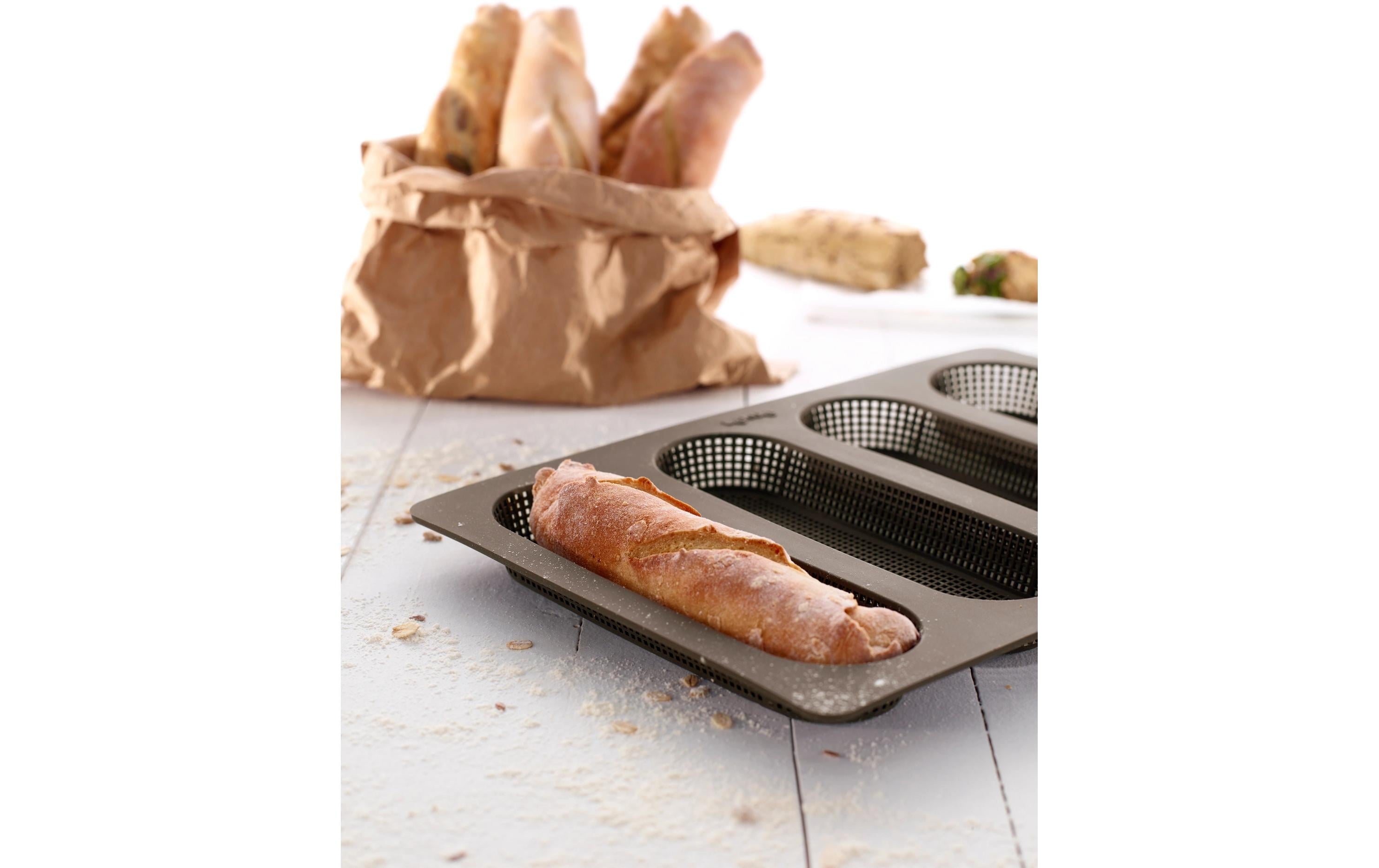 Backformen-Set Silikon, BraunBrot- und Baguetteback-Set