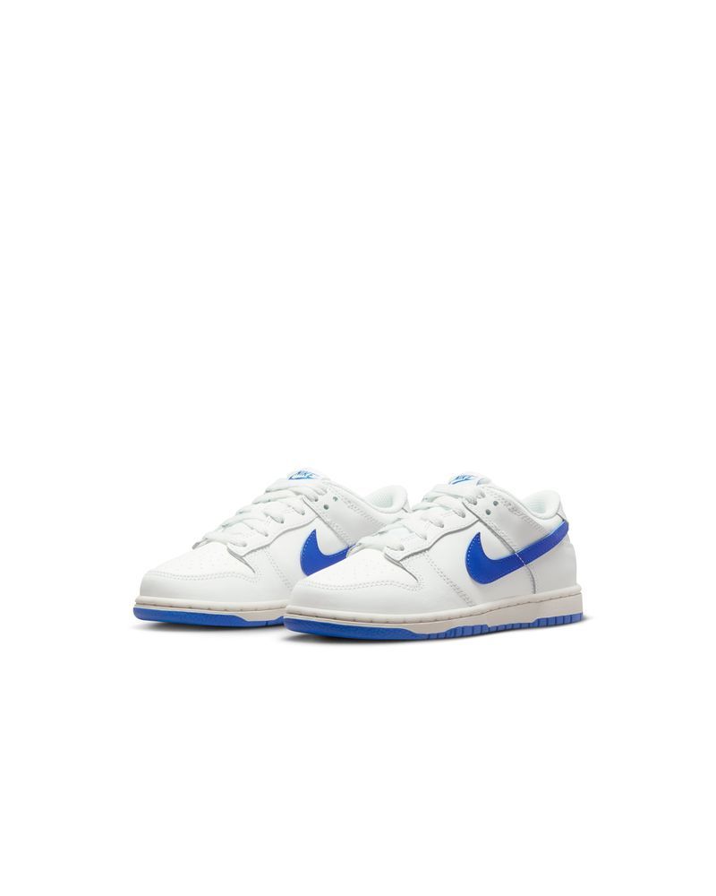 Chaussures Nike Dunk Low Blanc & Bleu Royal pour enfant