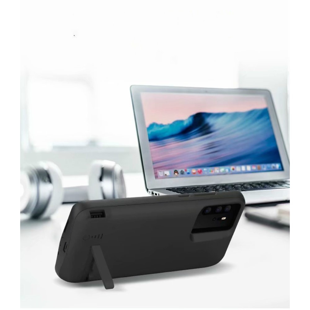 Huawei P30 Pro New Edition / P30 Pro Akku Case (5000mAh) Schutzhülle mit Kickstand - Schwarz