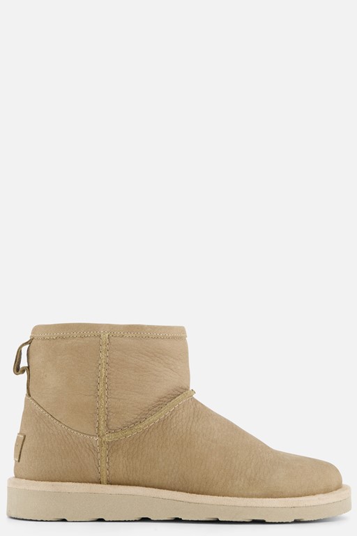 Giga Enkellaarsjes taupe Leer