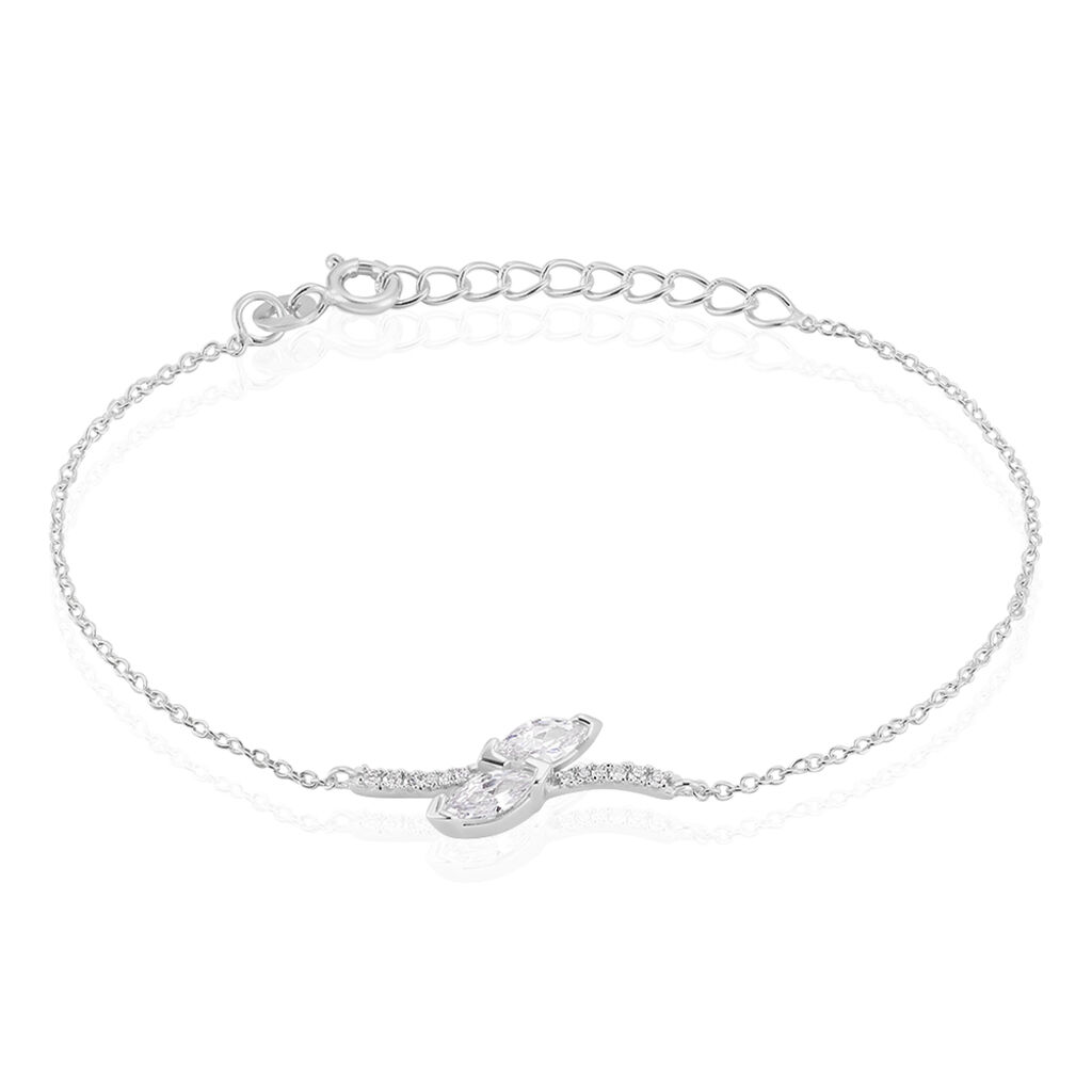 Bracelet Nevarte Argent Blanc Oxyde De Zirconium