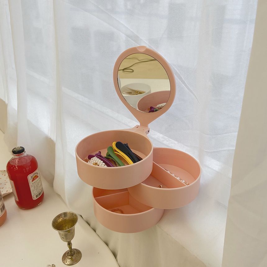 Worthbuy - Spiegel gelaagde plastic bureau-organizer