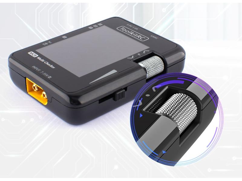 ToolkitRC Akkutester MC8 Multitool mit USB Ladefunktion Multifunktionaler 2-8S LiPo Tester