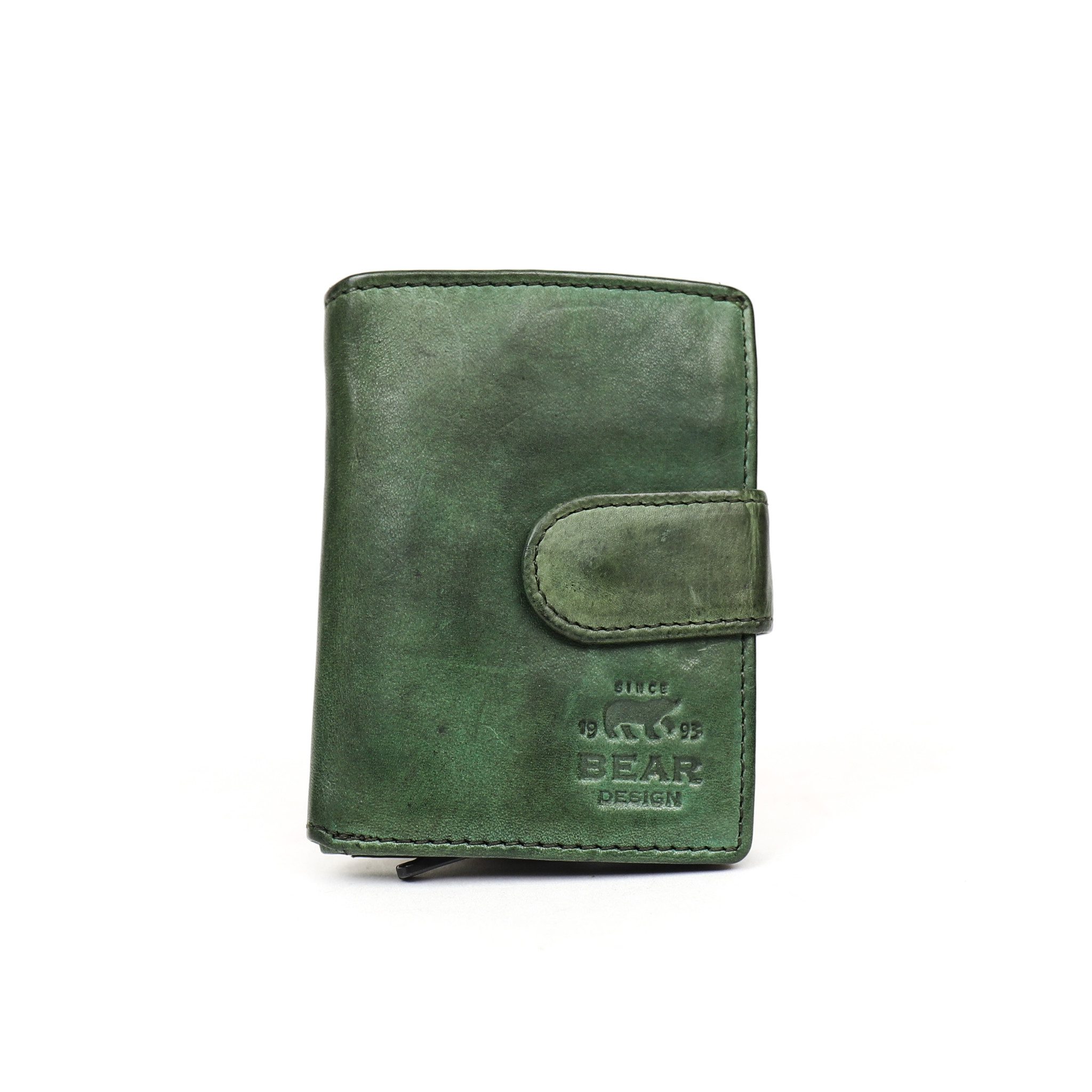 Bear Design Cow Lavato Wallet Cardprotector Bobby RFID Groen CL15689