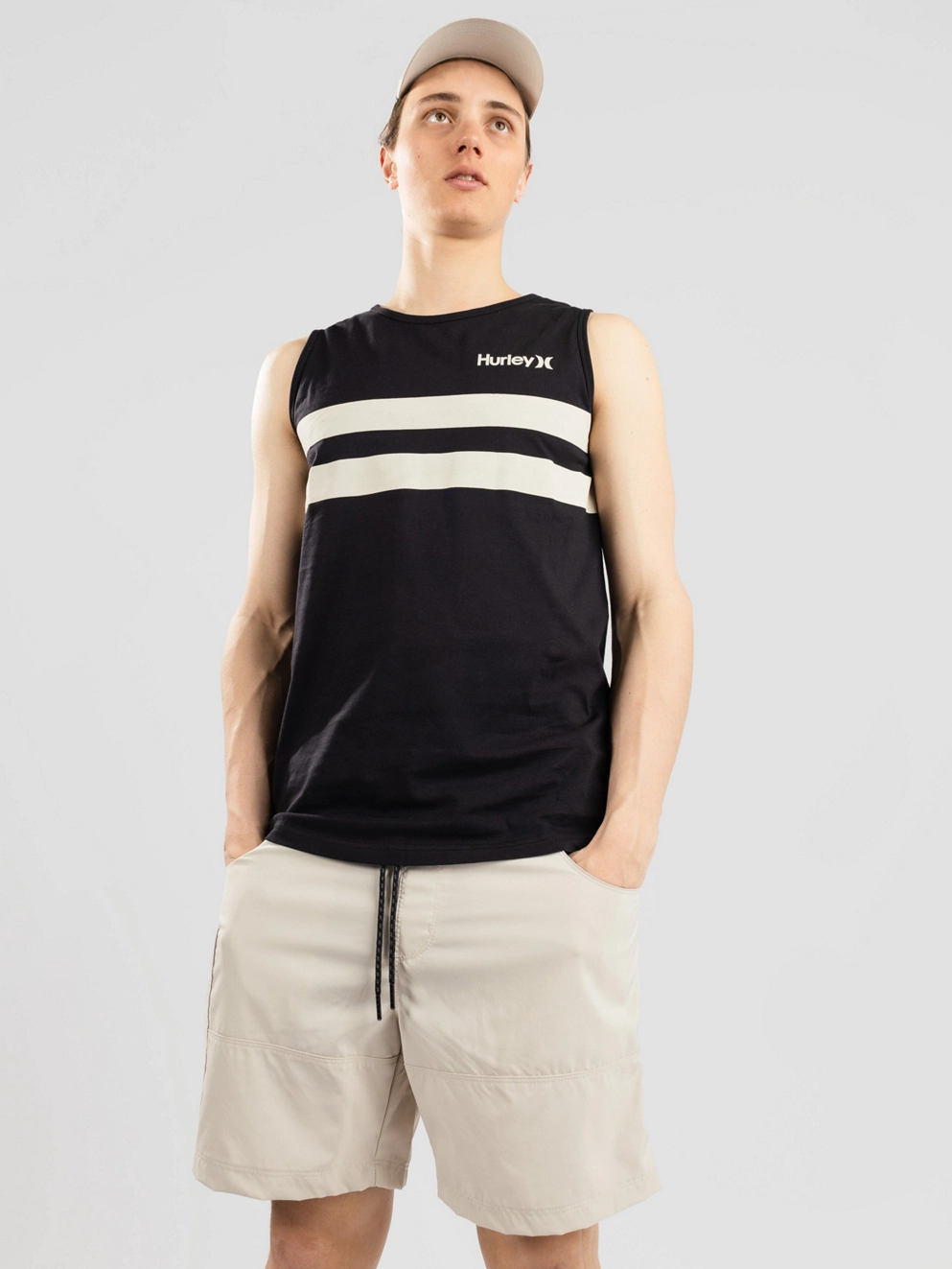 Hurley Oceancare Stripes Tank Top black