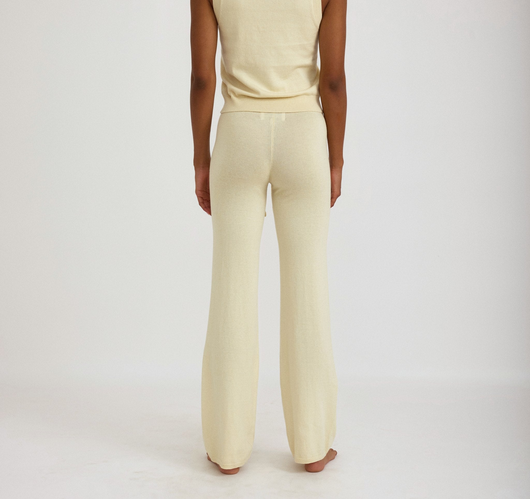 COTTON<br>Soft Knit Straight Leg Pants