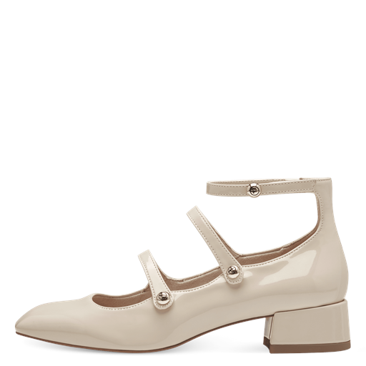 Tamaris Patent Pumps, Ivory, 41