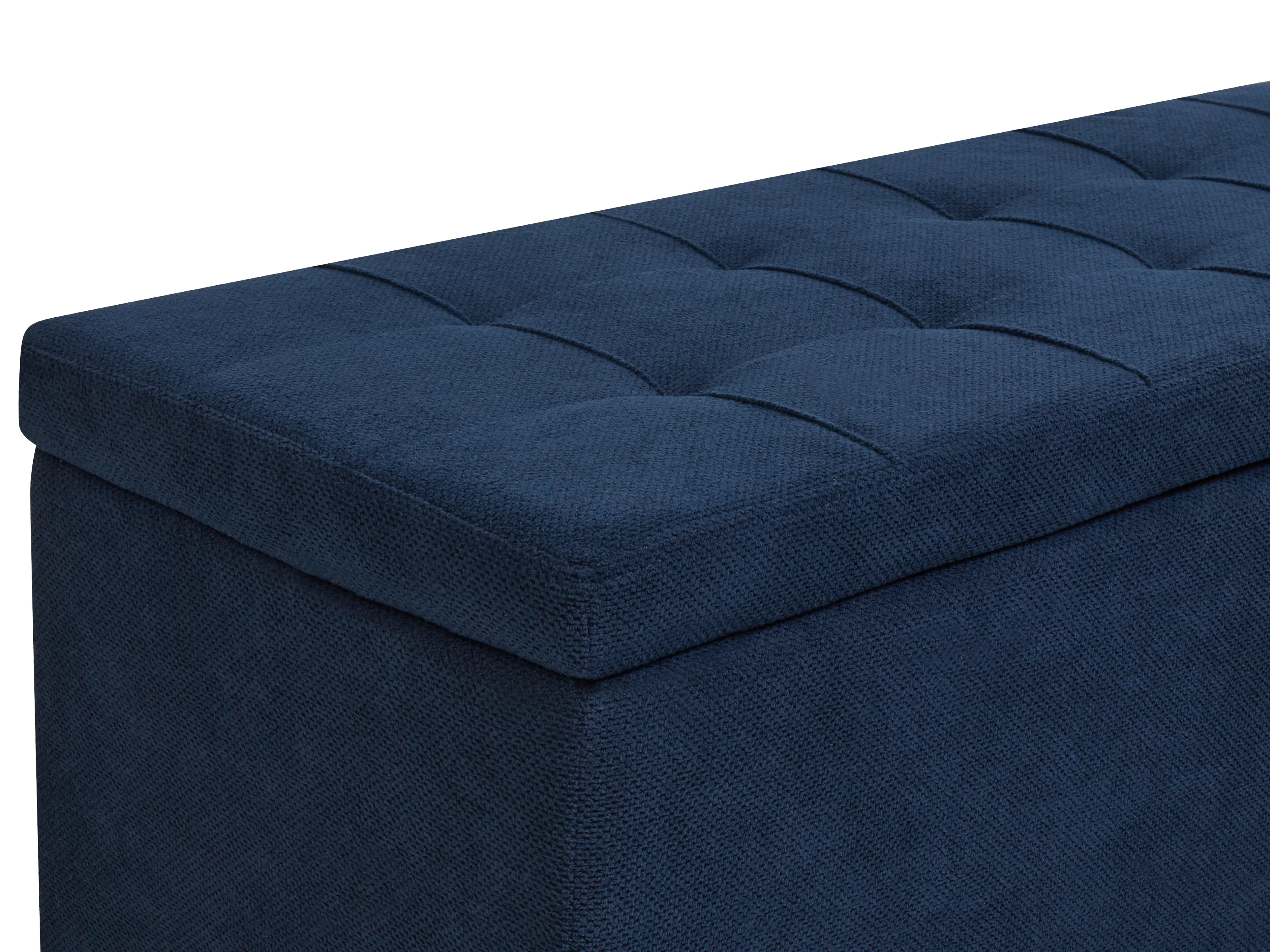 Opbergpoef OREM Stof Marineblauw