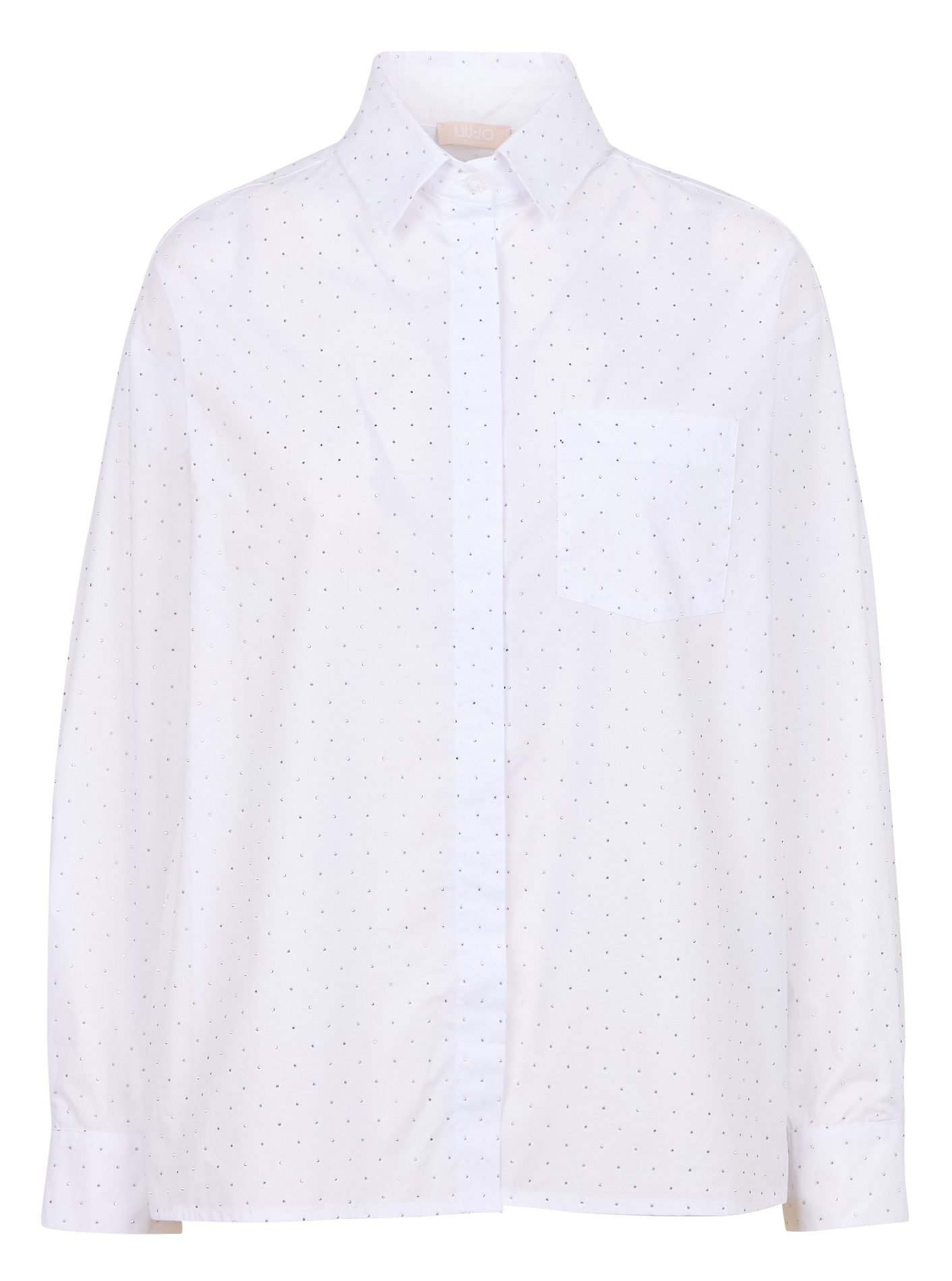 Chemise col classique en coton | Blanc