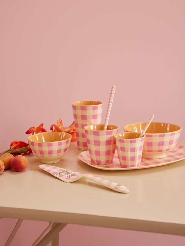 Rice - Melamine Bowl with Check It Out Print - Medium - 700 ml