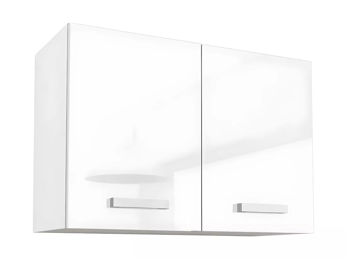 Cuisine complète d'angle réversible - Avec plan de travail 168 x 188 cm - Blanc brillant - TRATTORIA