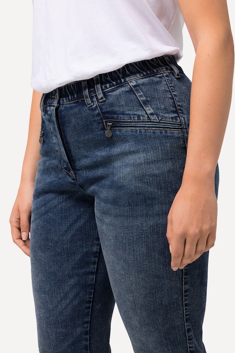 Jeans Mony, konisches Bein, Stretch, Zipptaschen