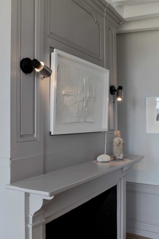 DCW éditions Biny Spot wandlamp LED met switch nikkel/zwart