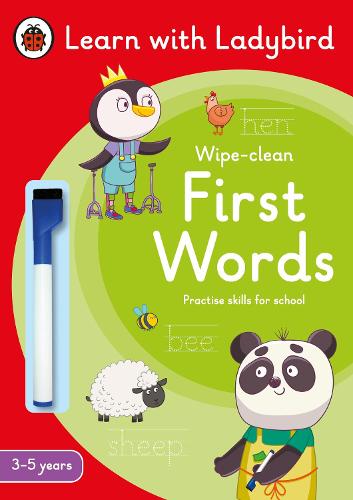 First Words: A Learn with Ladybird Wipe-Clean Activity Book 3-5 years: Ideal for home learning (EYFS) - Learn with Ladybird (Paperback)