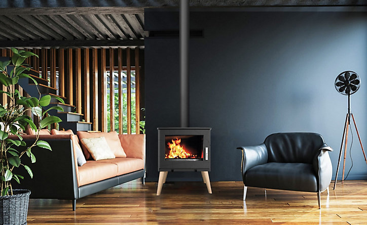 Poêle à bois en fonte Supra Usko 8.7kW 150m²