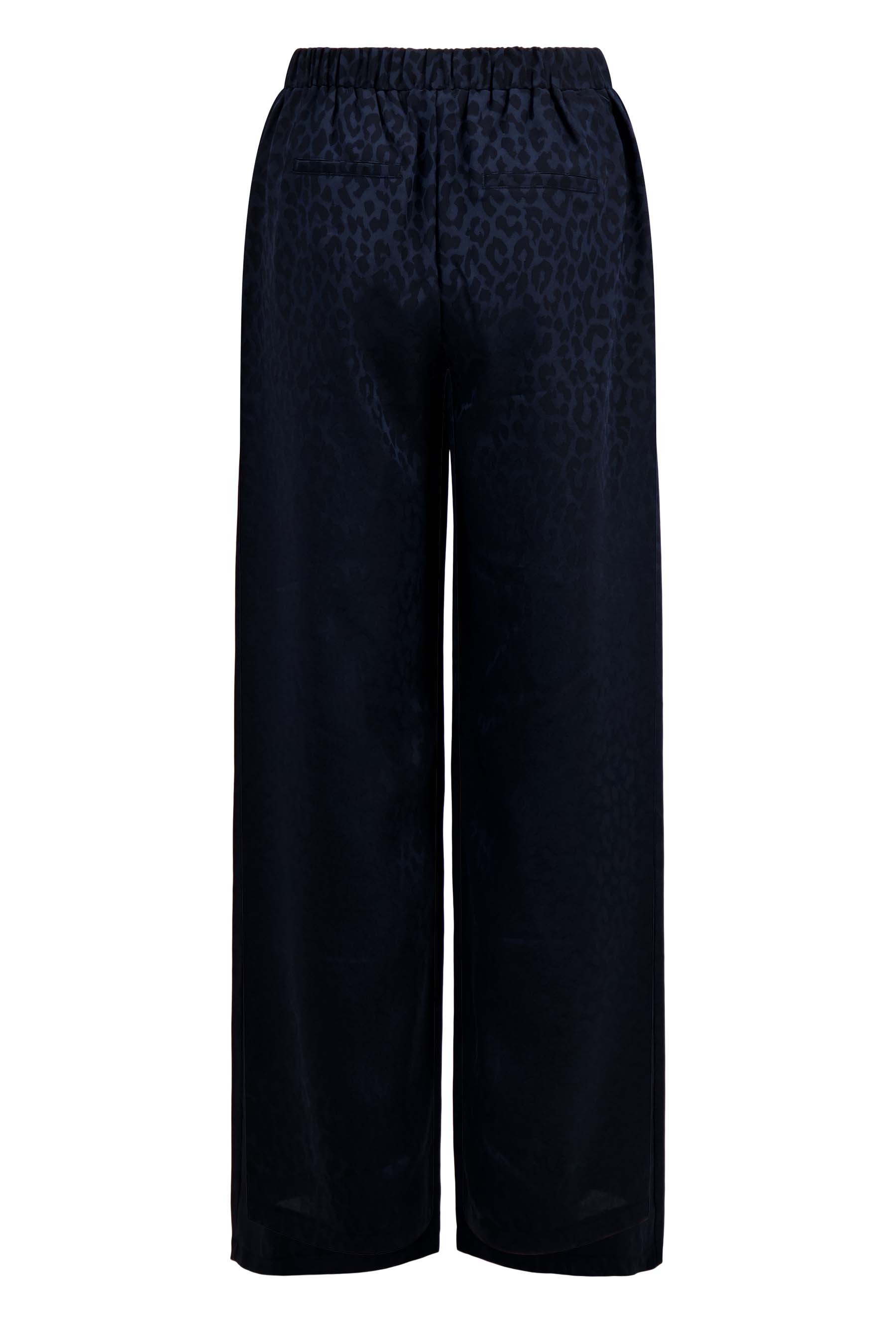 satijnen jacquard broek