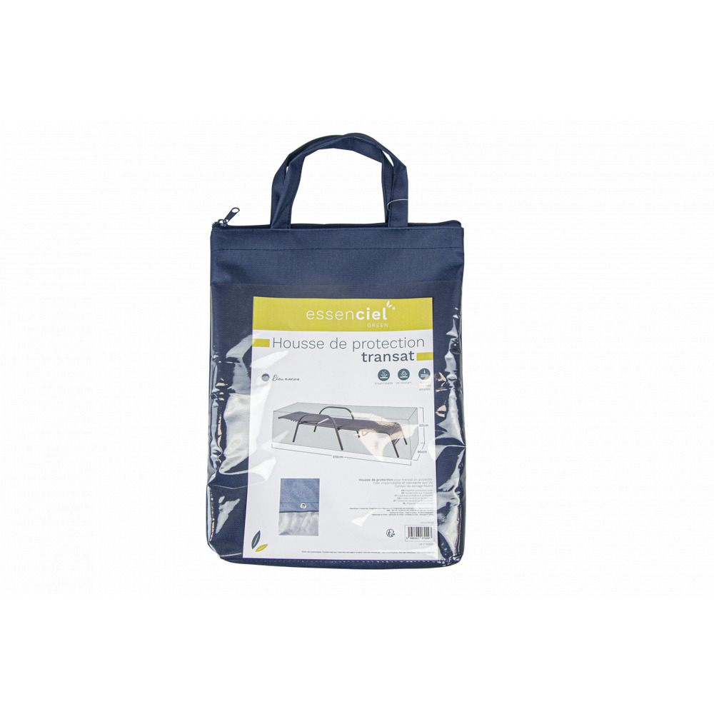Housse de protection transat bleu marine - polyester