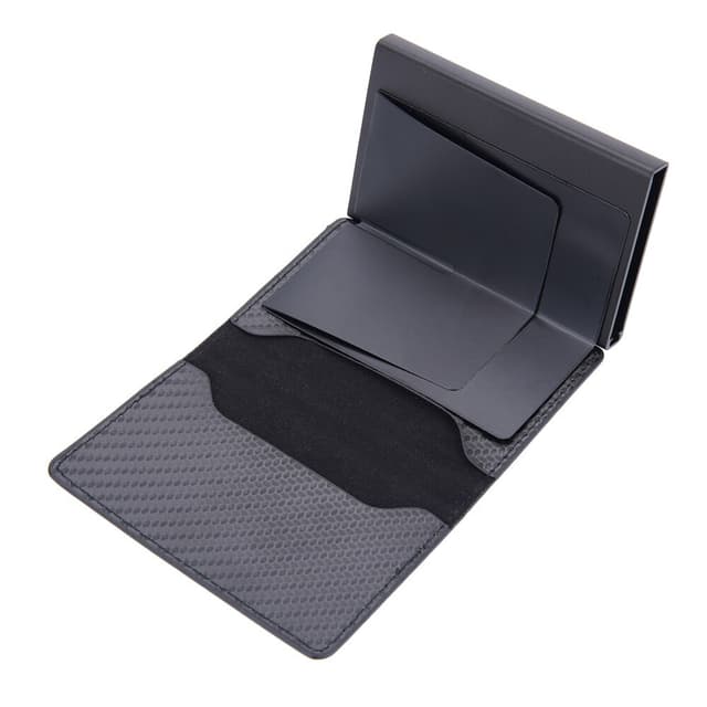 BAELLERY Carbon Fiber PU læderpung AirTag