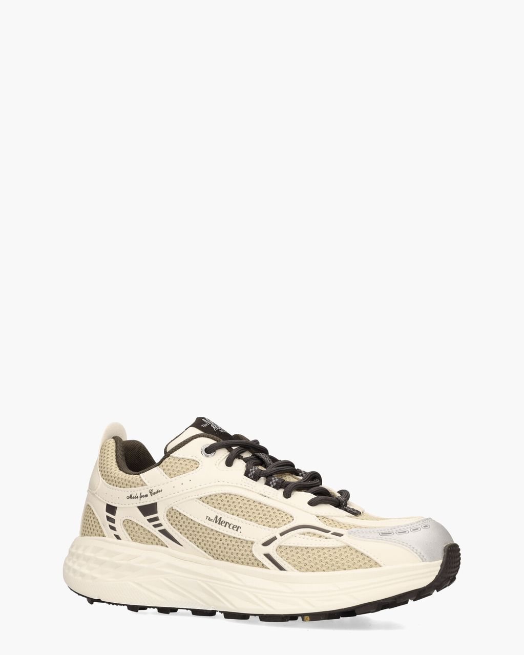Mercer Amsterdam The Re-Run MAX Cactus Beige/Off-White Herensneakers