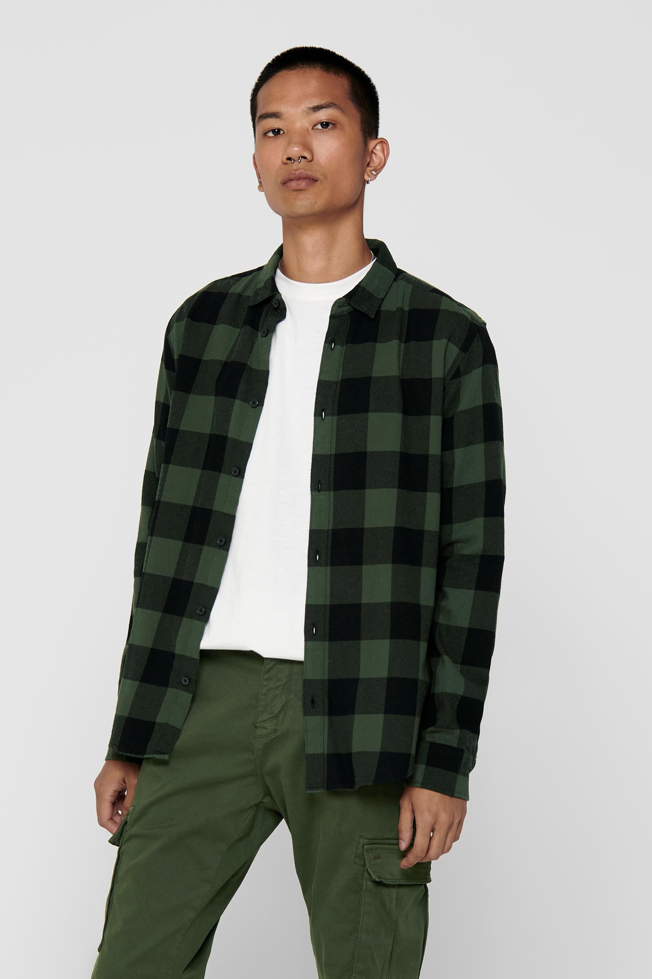 Camisa com estampa xadrez