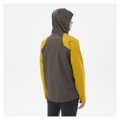 Veste Imperméable Millet Fitz Roy Khaki/Jaune