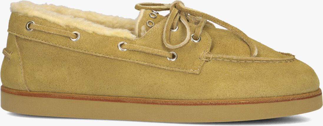 camel posa loafers deck loafer shearling