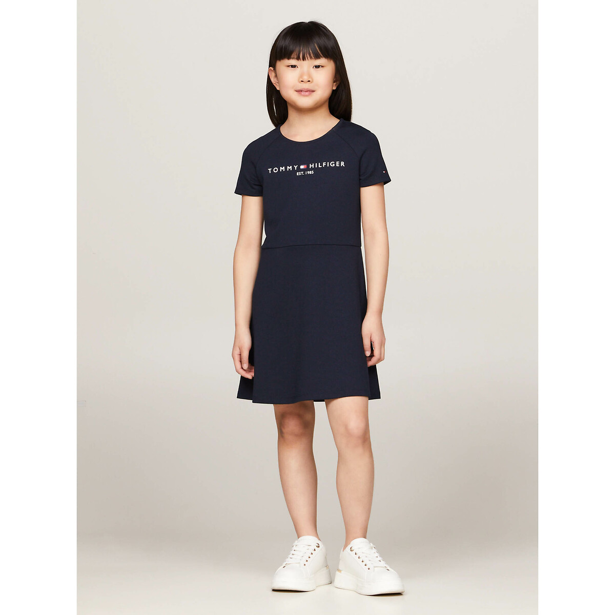 TOMMY HILFIGER<br>Vestido de manga curta