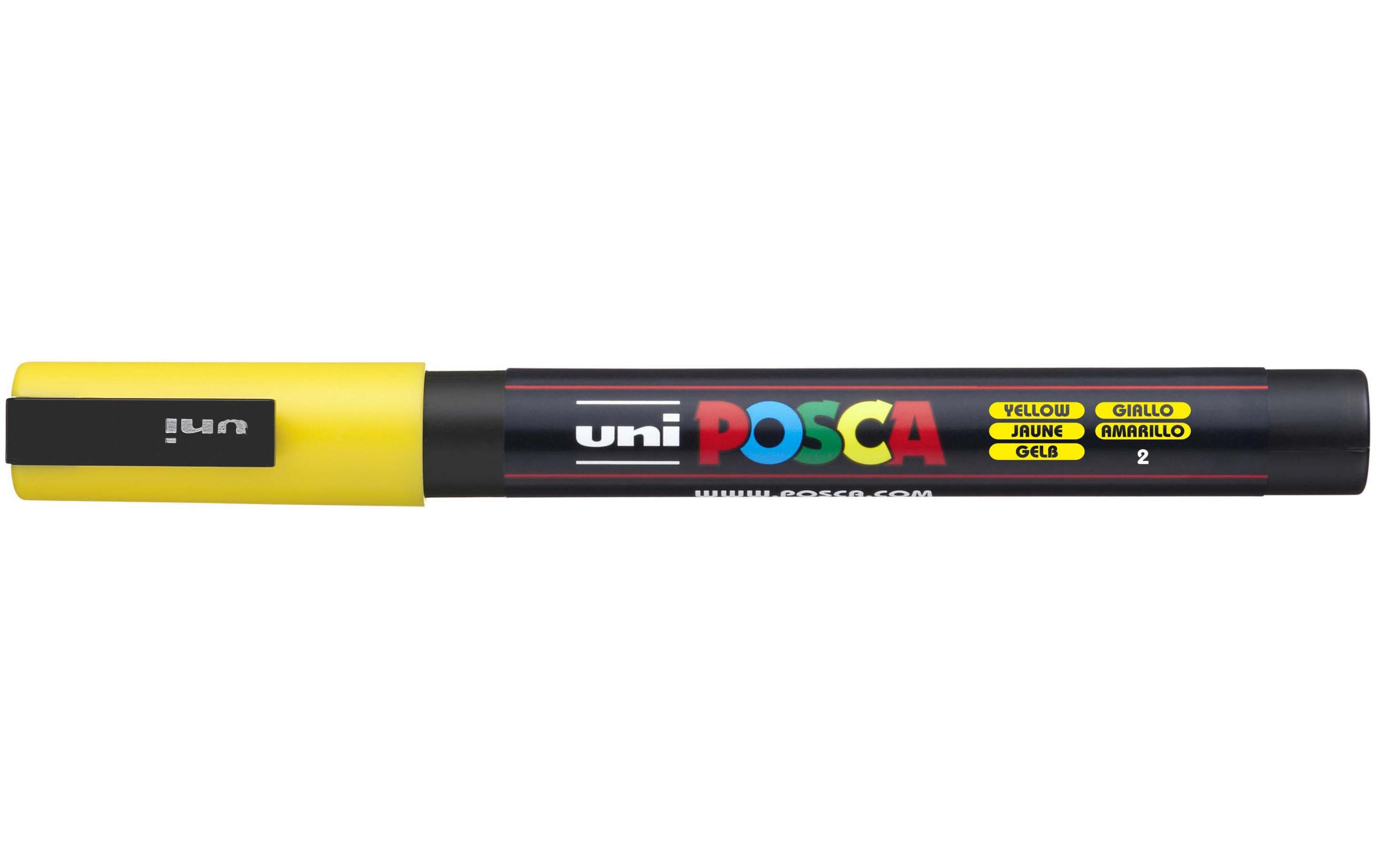 Permanent-Marker POSCA 0.9-1.3 mm GelbUniverselle einsetzbarer Marker