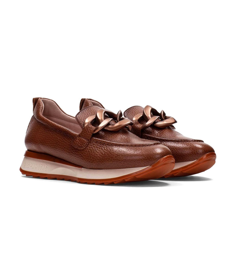 Mocassins Hispanitas Kate em couro marrom