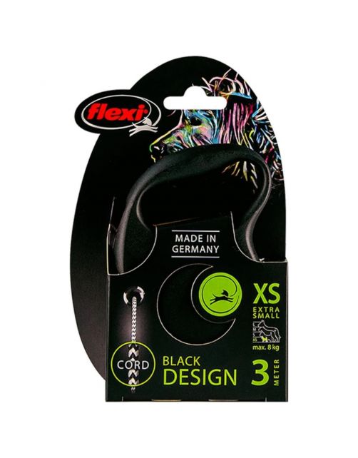 Flexi Black Design Koord Xs 3 m - Hondenriem