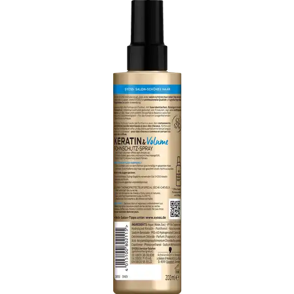 Föhnschutz-Spray Keratin & Volume