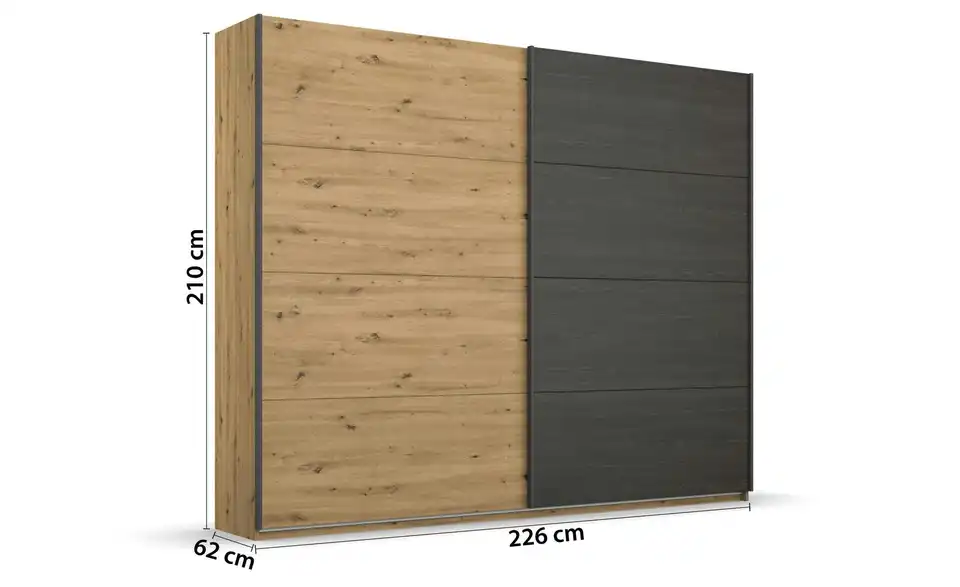 Schwebetürenschrank 226 cm