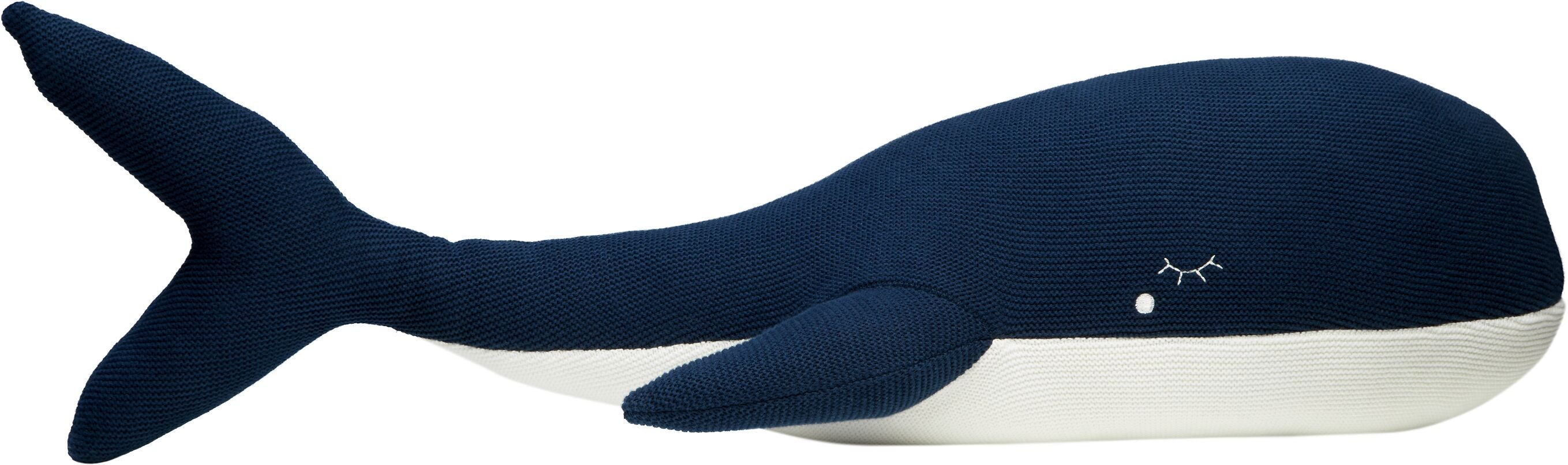 BALLENA Stofftier - Blau / B: 85.0 cm x T: 35.0 cm x H: 23.0 cm