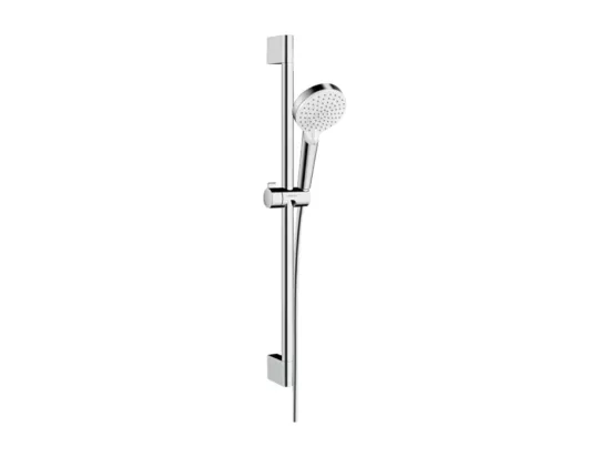 HANSGROHE Ensemble de douche 2 jets Vario chrome avec flexible et barre