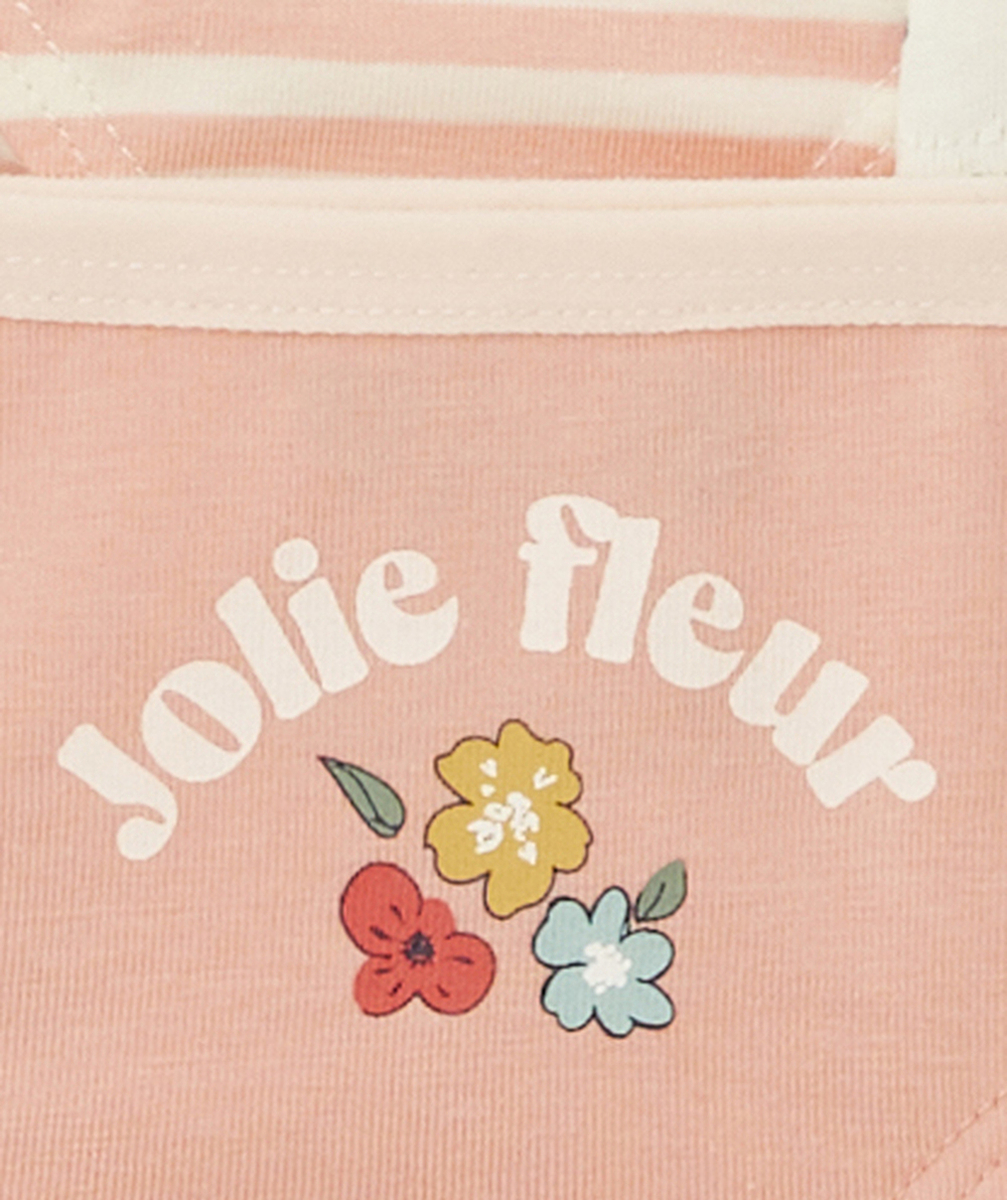 LOT DE 7 CULOTTES FILLE EN COTON BIOLOGIQUE THÈME FLEURS