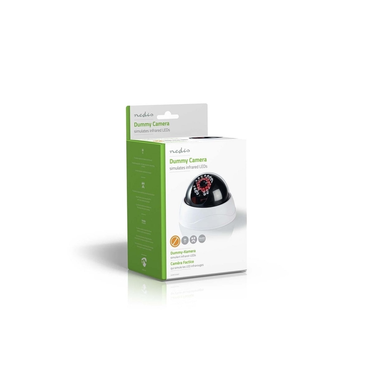Nedis Dummy Security Camera | Kuppel | Batteri drevet | Innendørs | Hvit