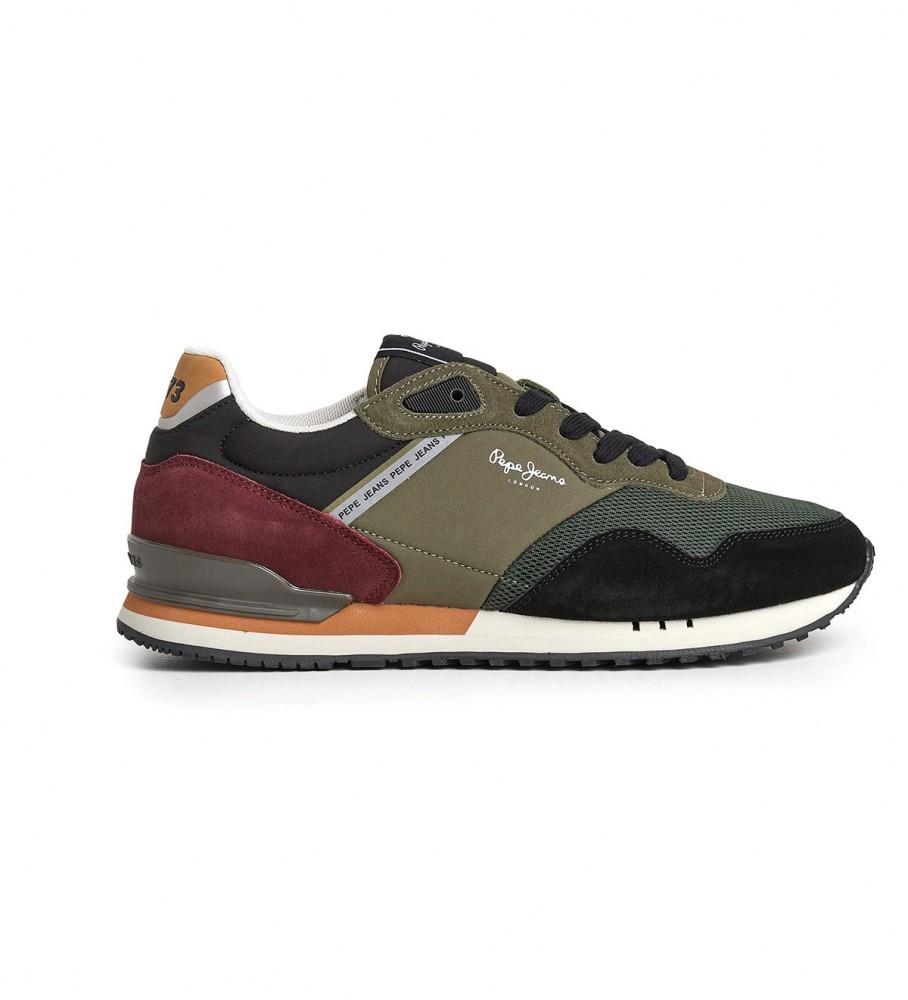Tênis Pepe Jeans London Forest M de couro verde